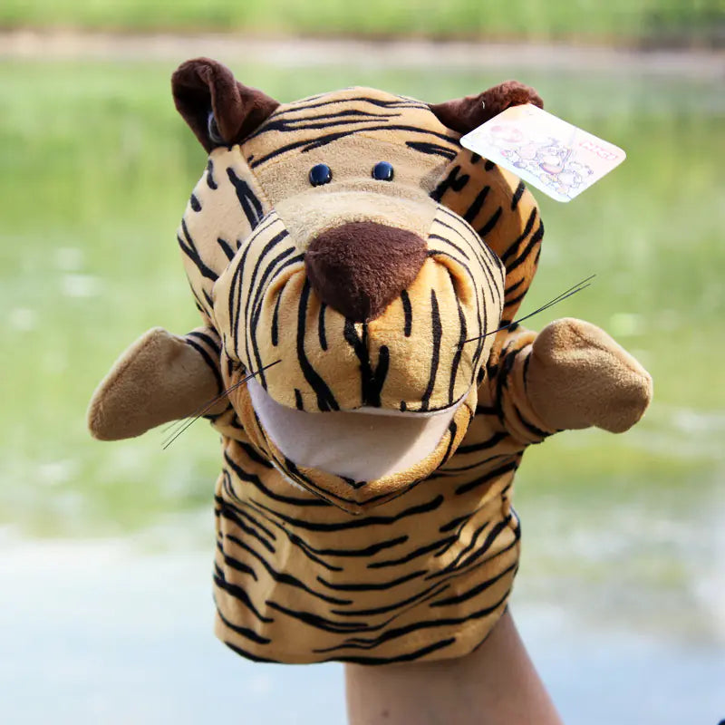 Plush Cartoon Animal Puppets for Early Education