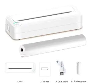 Portable A4 Wireless Thermal Printer (One Piece)