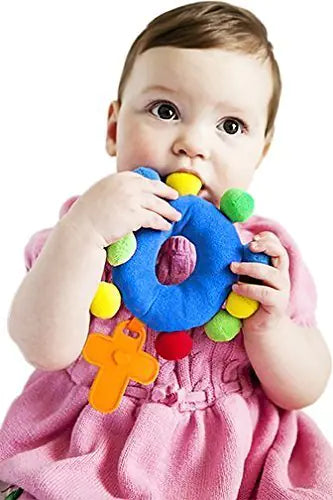 Sacred Heart Toys Baby Rosary My First Rosary™ Plush Marian Blue Rattle