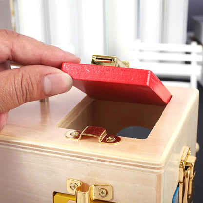Montessori Wooden Lock Box Educational Toy for Kids