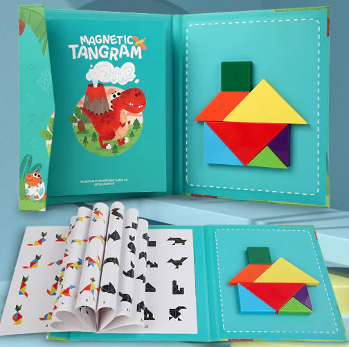 Montessori Magnetic Wooden Puzzle Board for Kids (One Set)