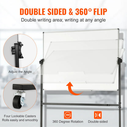 Rolling Double-Sided Magnetic Whiteboard